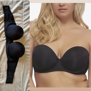 Paramour Marvelous Full Figure Strapless Contour Bra 34DD